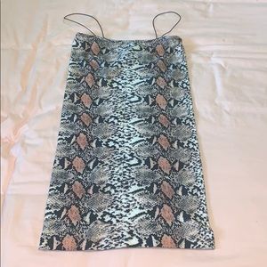 Snakeskin bodycon dress from California